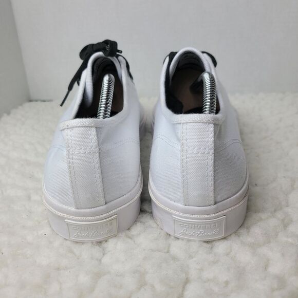 Converse x Jack Purcell Men's Low Top Sneaker Size 10.5 White Canvas Shoes - Picture 5 of 12